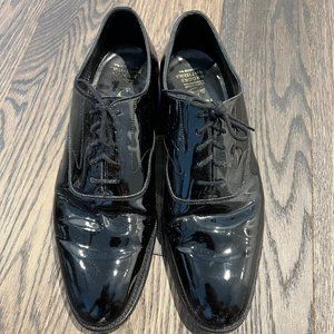 Peal & Co Brooks Brothers Patent Leather Black Men's Black Tuxedo Shoes Size 12